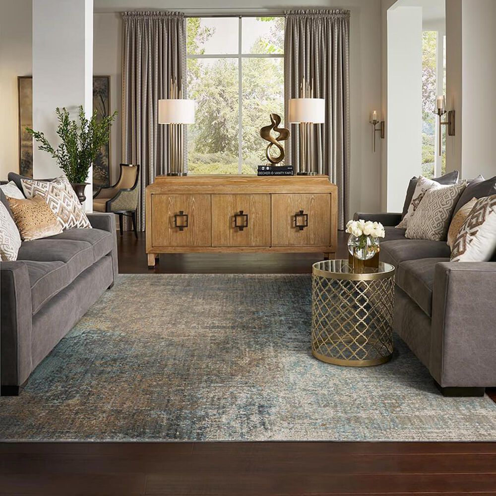 Karastan Touchstone Catarina 9&#39;6&quot; x 12&#39;11&quot; Jadeite Area Rug, , large