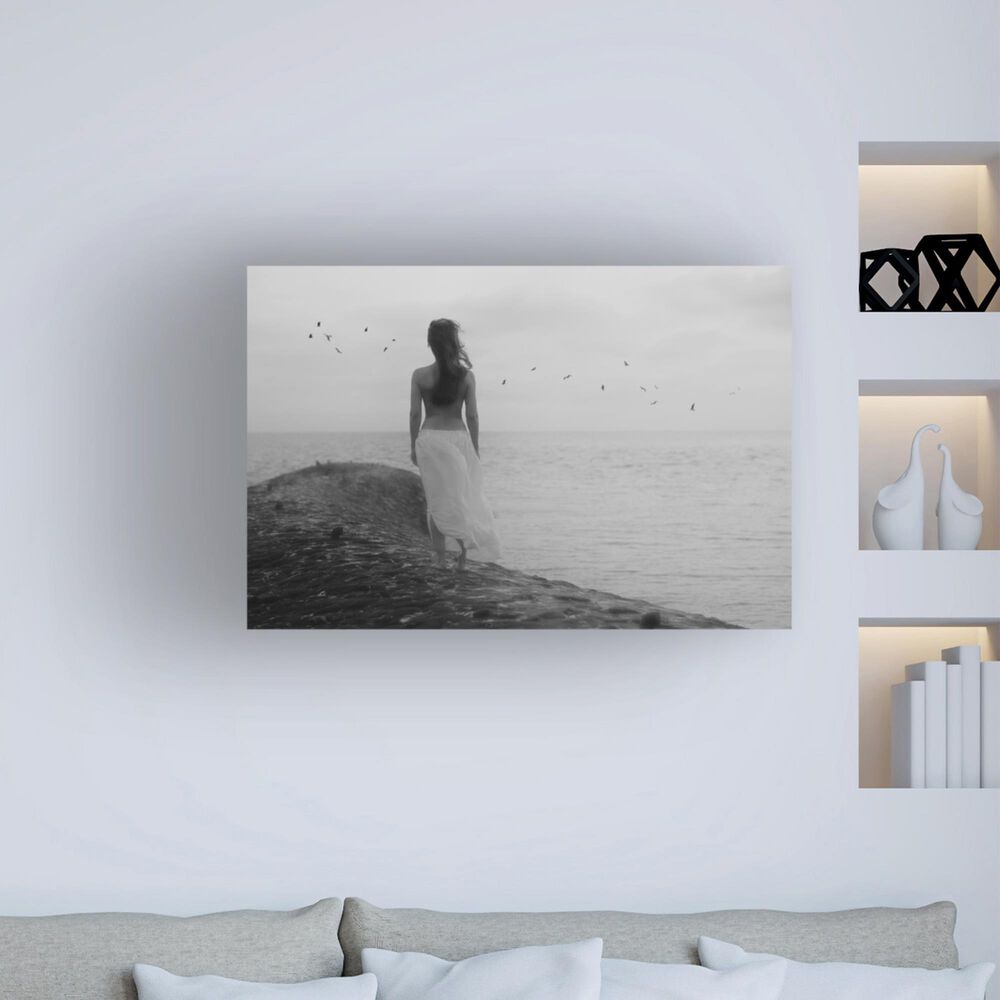 Timberlake Jacob Tuinenga &#39;What Else Is There&#39; 16&quot; x 24&quot; Canvas Art in White/Grey/Black, , large
