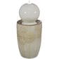 Alfresco Home Willow Ceramic Fountain with Lights in White, , large