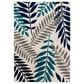 Central Oriental Terrace Tropic Blythewood 6"7" x 9"6" Cloud and Metal Area Rug, , large
