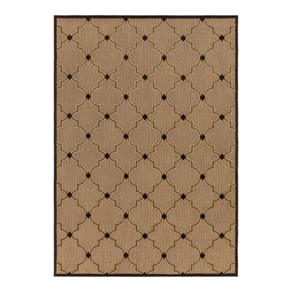 Surya Portera PRT-1048 7"10" x 10"8" Brown/Beige/Camel Area Rug, , large