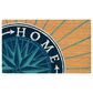 Trans-Ocean Import Natura Compass 2" x 3" Natural and Blue Door Mat, , large
