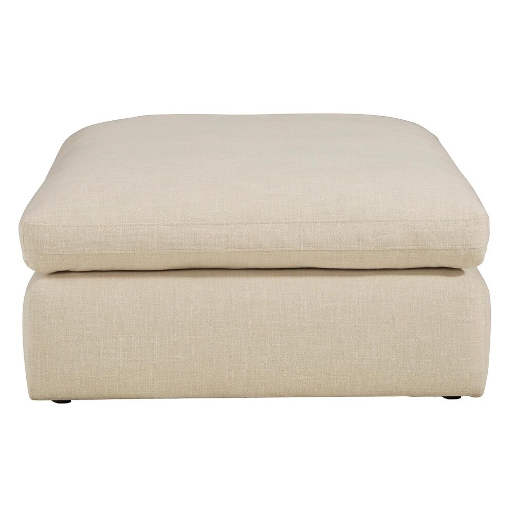Ashley Elyza Oversized Accent Ottoman in Linen, , large