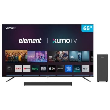 Element 65" 4K UHD HDR Xumo - Smart TV with 2.1 Channel Soundbar System in Black, , large