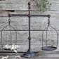 Creative Coop Decorative Antique Iron Balance Scale with Bird in Black, , large
