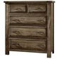 Viceray Collections Maple Road 5 Drawer Chest in Maple Syrup, , large