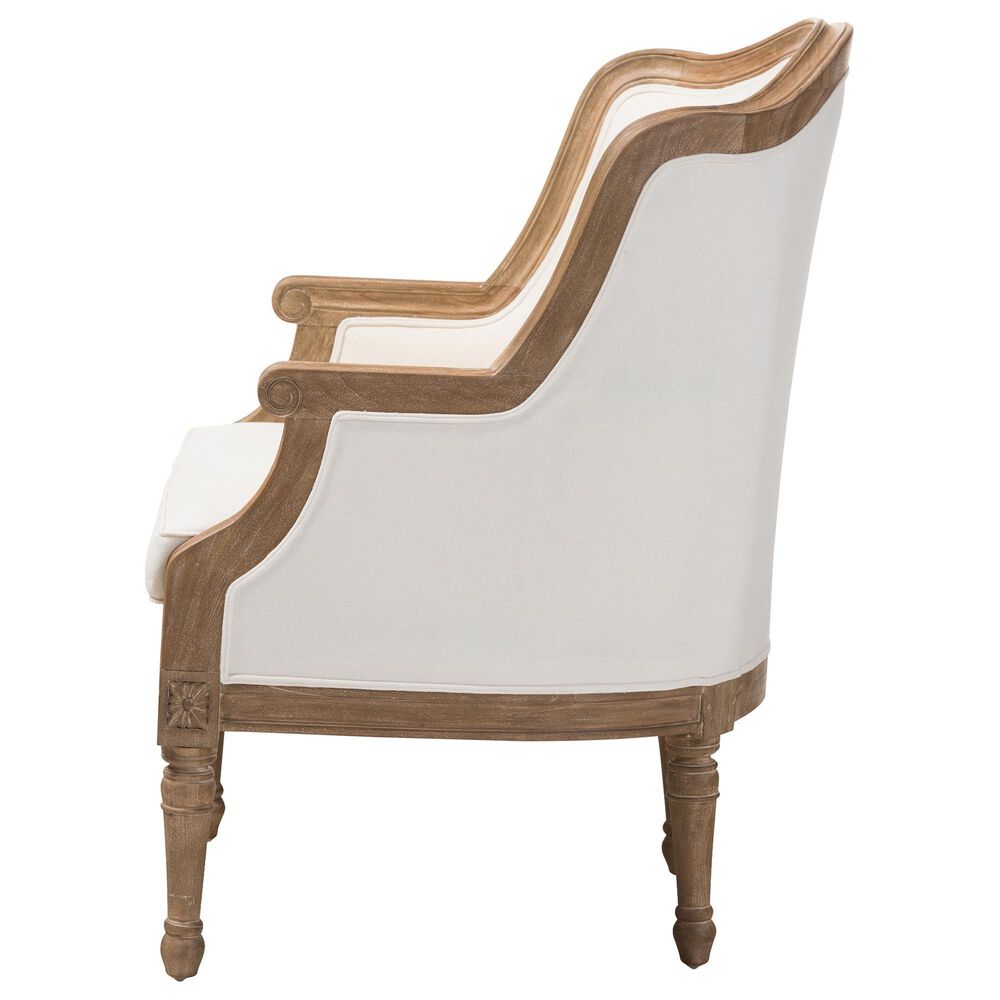 Baxton Studio Charlemagne Accent Chair in Beige, , large
