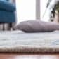 Safavieh Micro-Loop MLP213M 2"3" x 9" Ivory and Blue Runner, , large