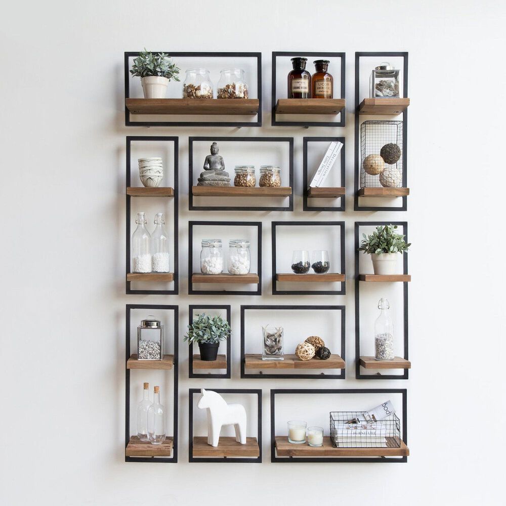 LH Imports D-Bodhi Metal Wall Box Type A in Natural and Black, , large