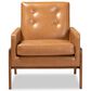Baxton Studio Perris Lounge Chair in Tan, , large