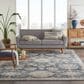 Nourison Quarry Oriental 6"7" x 9"6" Blue and Beige Area Rug, , large