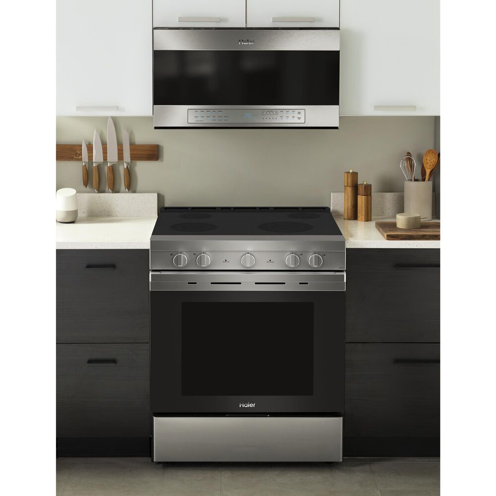Haier 30&quot; Smart Over-the-Range Microwave Oven in Stainless Steel, , large