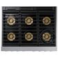 Dacor 36" Professional Gas Range in Silver Stainless Steel, , large