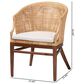 Baxton Studio Lumajang Arm Chair in Light Honey and Walnut Brown (Set of 2), , large