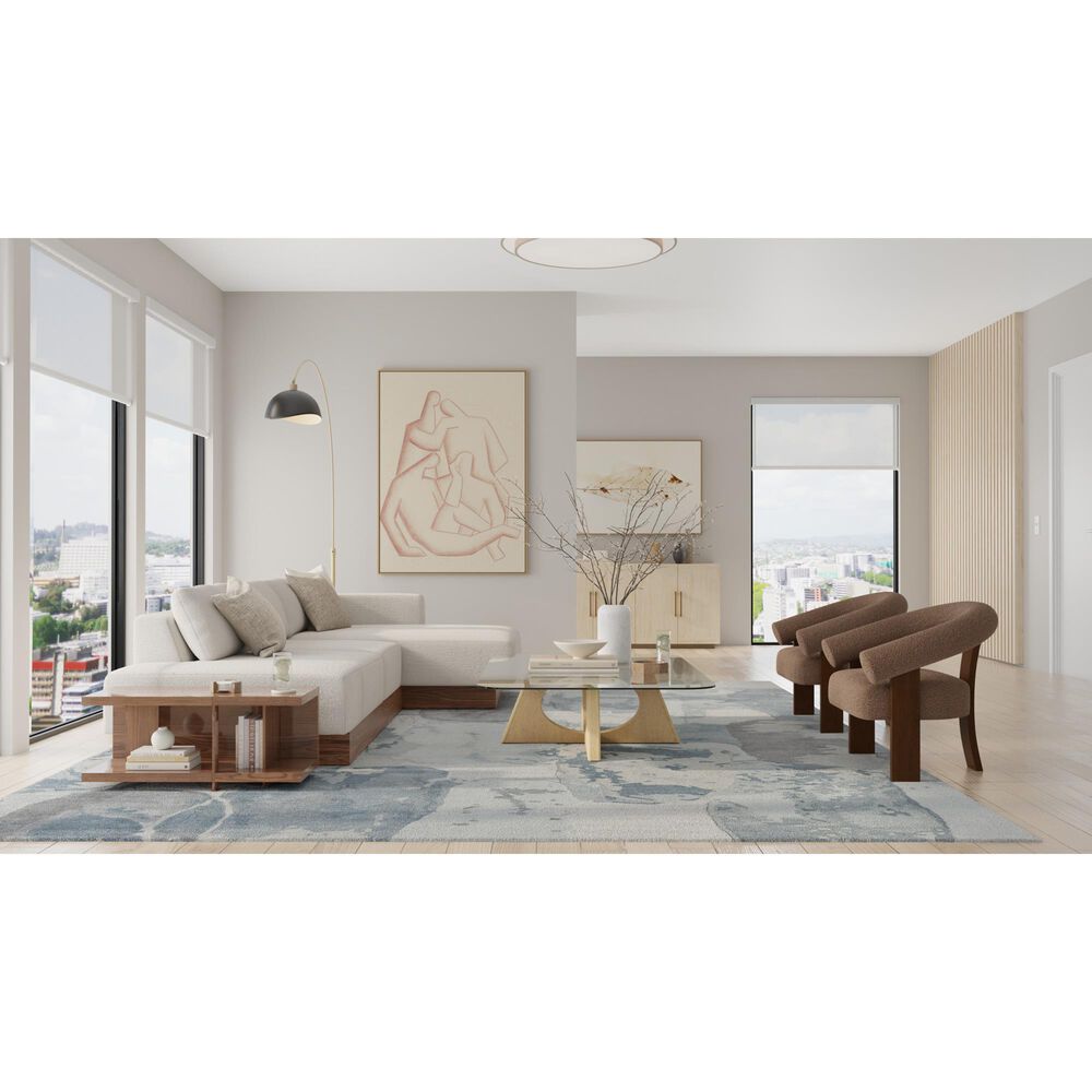 Feizy Kendall Blue and Gray 8' x 10' Area Rug, , large