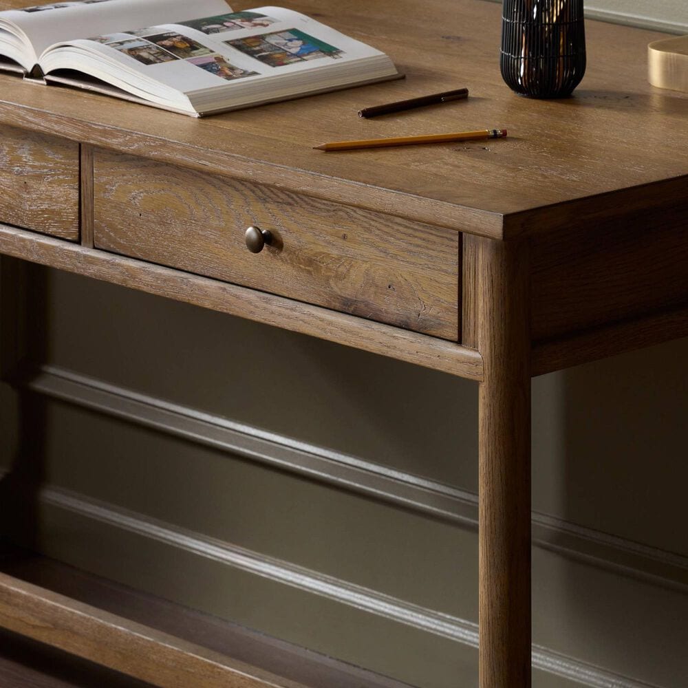 Four Hands Bari Writing Desk in Weathered Oak, , large