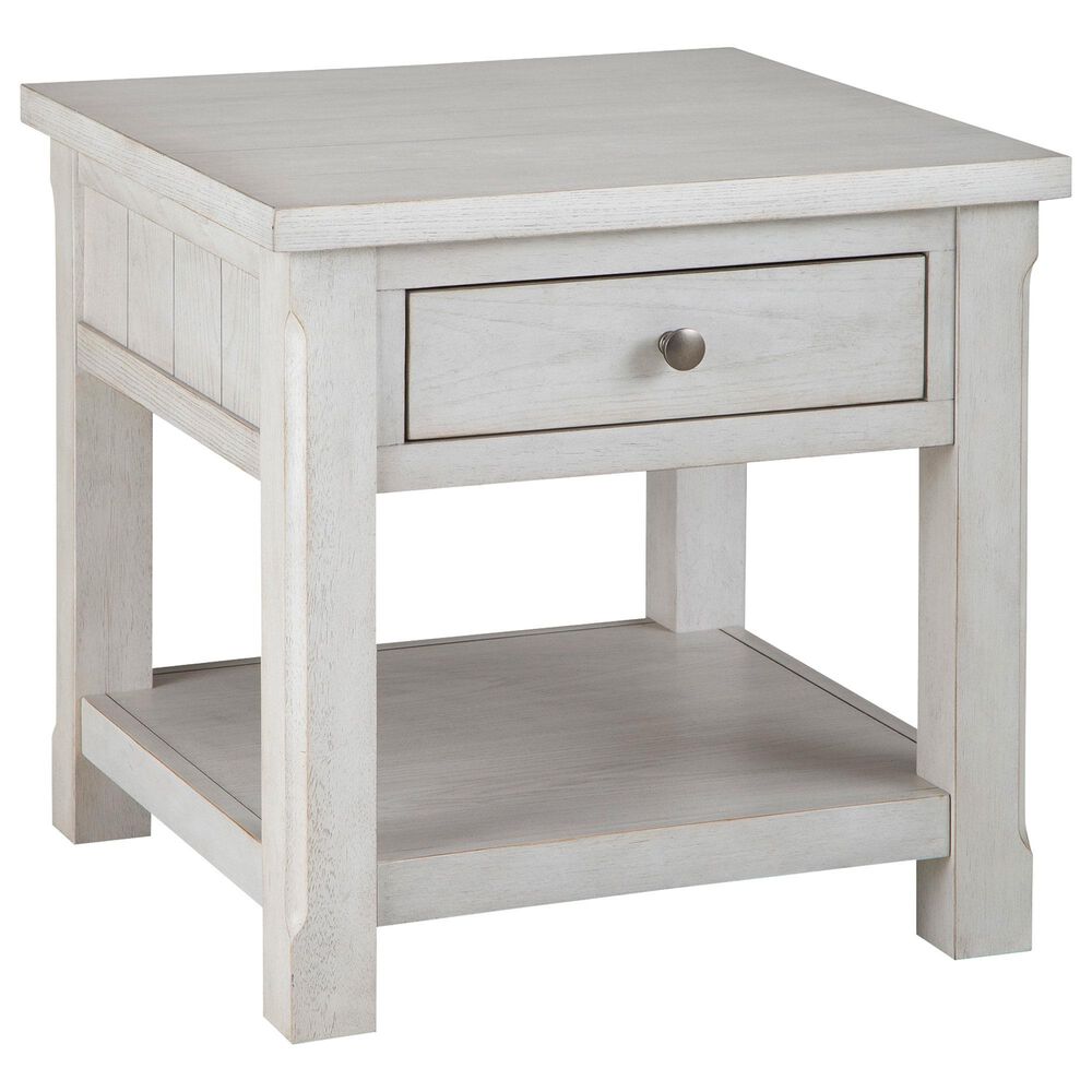 Ashley Robbinsdale Square End Table in Antique White, , large
