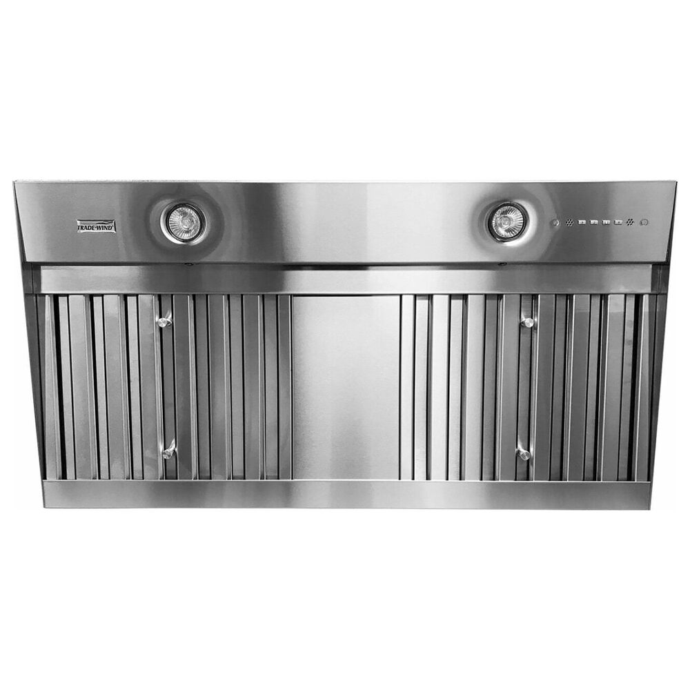 Trade-Winds Hoods 48" Designer Range Hood Liner with 600 CFM in Stainless Steel, , large