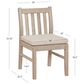 Linon Home Decor Teagon Patio Side Chair with Beige Cushion in Natural (Set of 2), , large