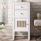 James Martin Vanities Athens 15" Left Single Bathroom Vanity in Glossy White with 3 cm Arctic Fall Solid Surface Top and Rectangle Sink, , large