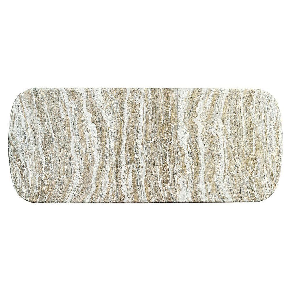Bernhardt Arcadia Faux Stone Dining Table with 1-24&quot; Standard Leaf, , large