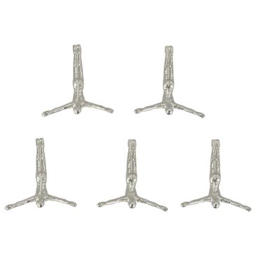 Novogratz 10" x 9" Modern People Wall Decor in Silver (Set of 5), , large