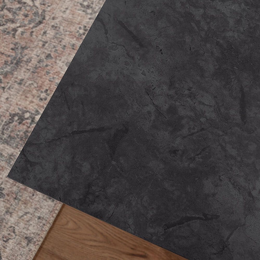 Sauder Palladia L-Shaped Desk in Glacier Oak and Rosso Slate, , large