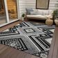 Dalyn Rug Company Portico PO5 Black 8" x 10" Area Rug, , large