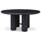 Century Cadence Dining Table in Mocha and Antique Brass Accents - Table Only, , large
