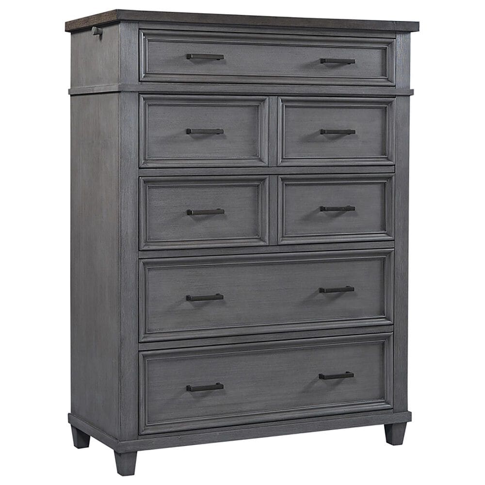 Riva Ridge Caraway 7-Drawer Chest in Aged Slate, , large