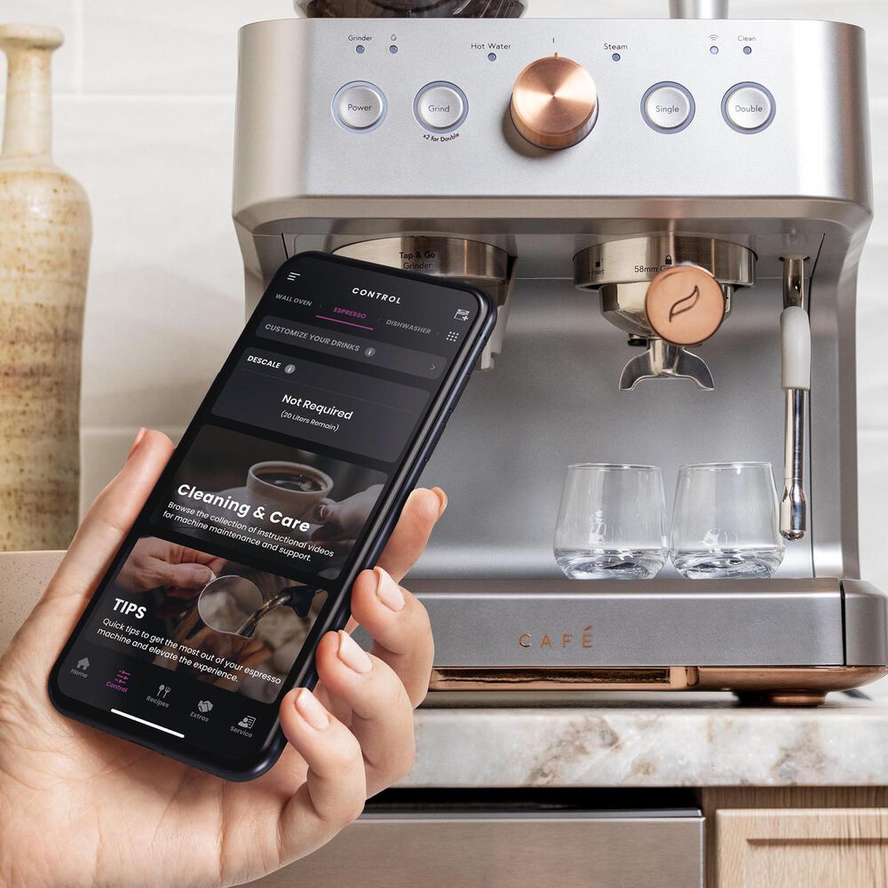 Cafe 2.8 L Bellissimo Espresso Machine in Stainless Steel, , large