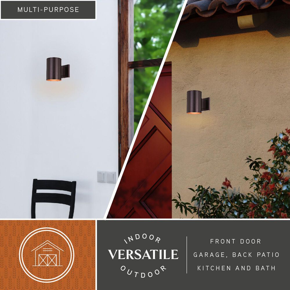 Vaxcel Chiasso 1-Light Outdoor Wall Sconce in Deep Bronze, , large