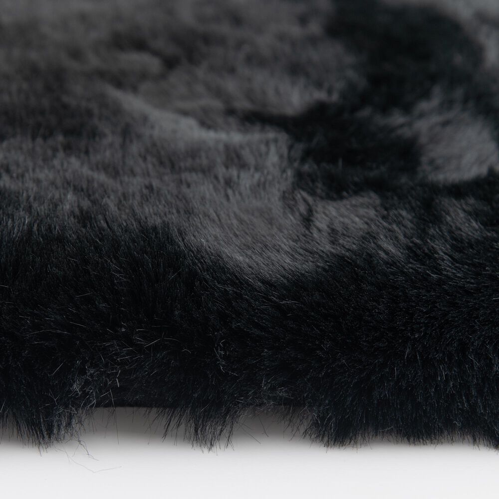 Central Oriental Ultimate Angora Black 7'6" x 9'6" Area Rug, , large