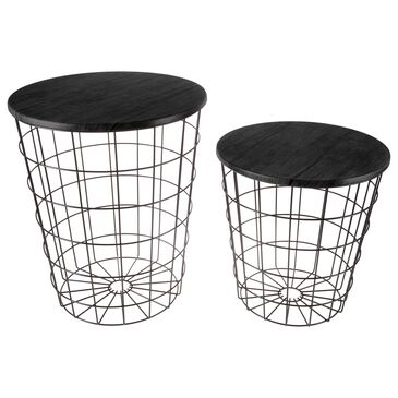 Timberlake Hastings Home Nesting Tables in Black, , large