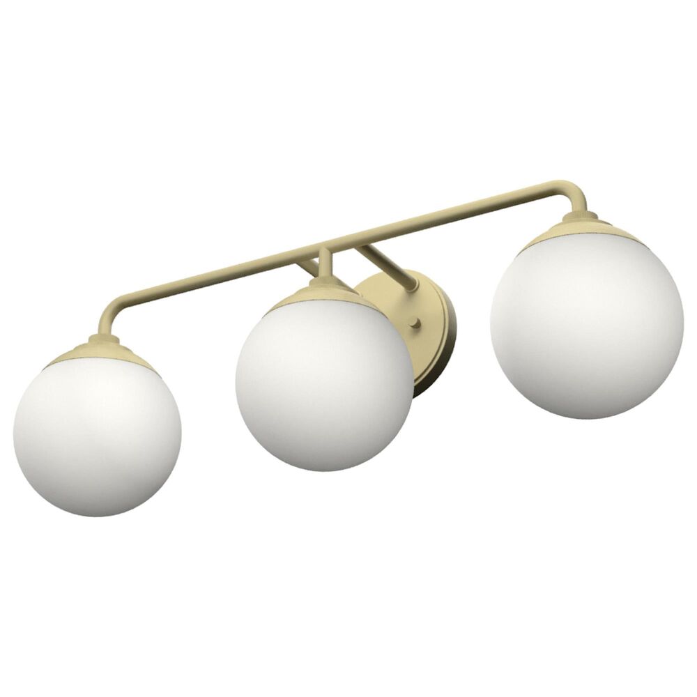 Hunter Hepburn 3-Light Vanity in Painted Modern Brass, , large