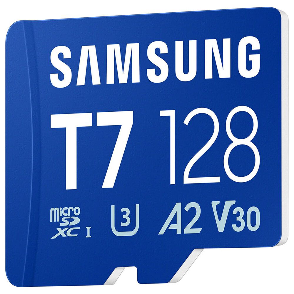 Samsung 128GB T7 UHS-I microSDXC Memory Card in Blue, , large