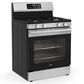 Midea 6.1 Cu. Ft. 4-Burner Freestanding Gas Range with Steam Cleaning in Stainless Steel, , large
