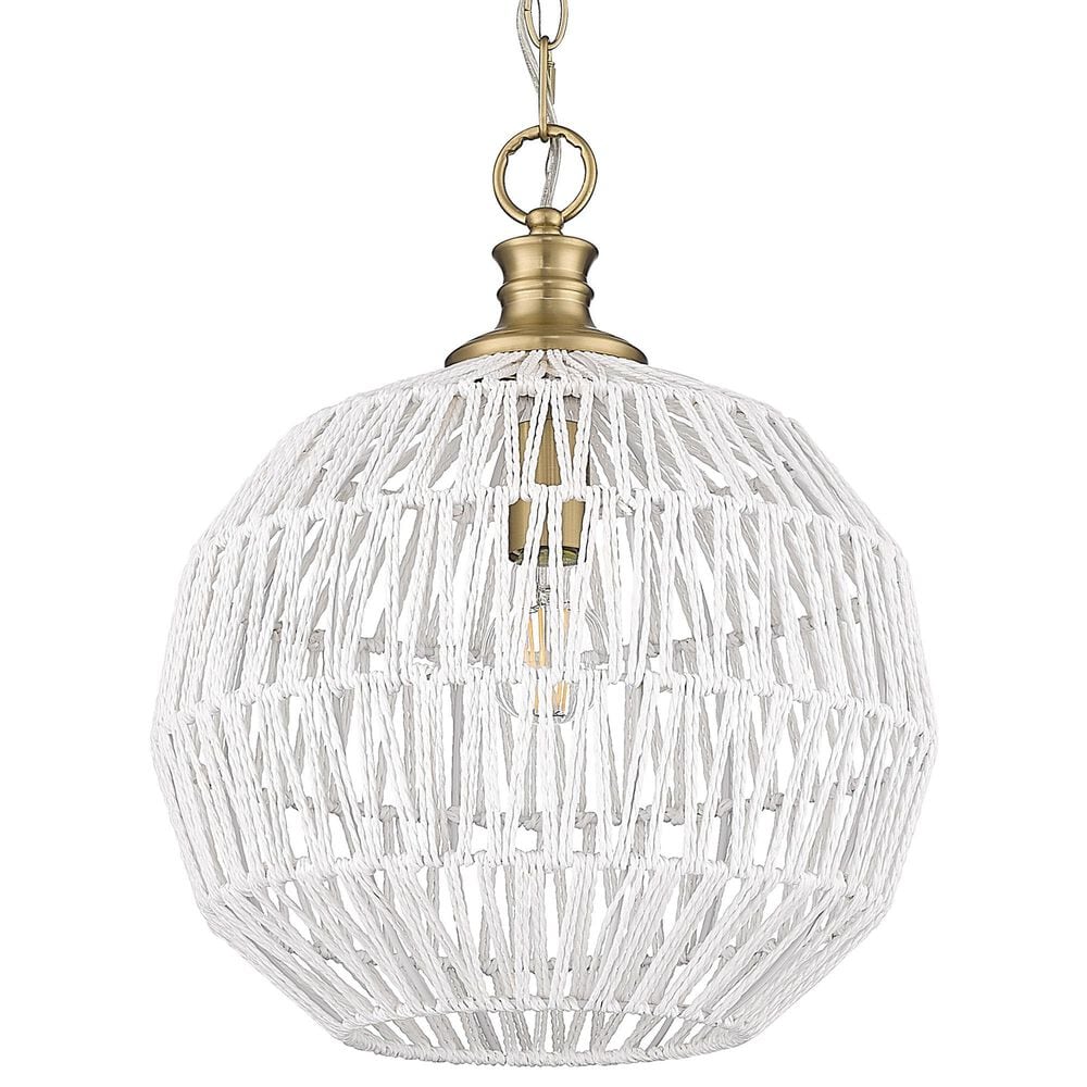 Golden Lighting Florence 1-Light Pendant in Brushed Champagne Bronze, , large