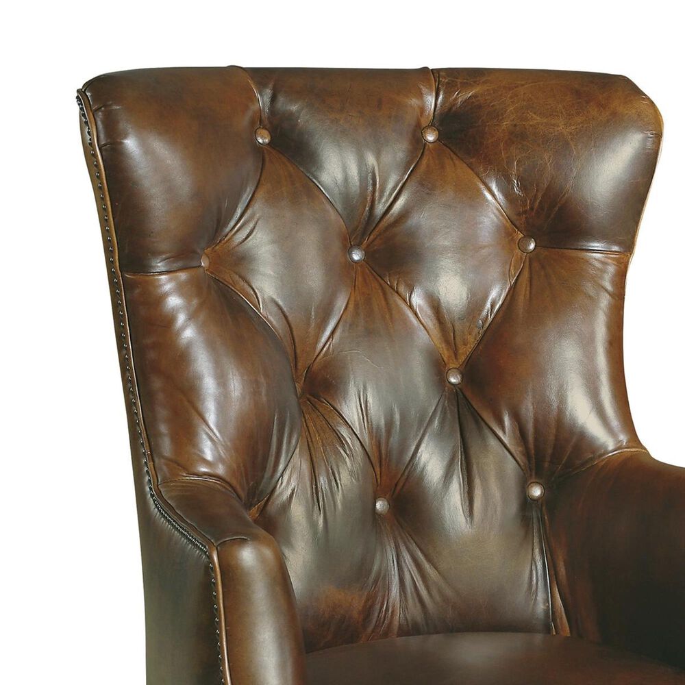 Hooker Furniture Parthenon Temple-87 Executive Swivel Tilt Chair in Brown, , large