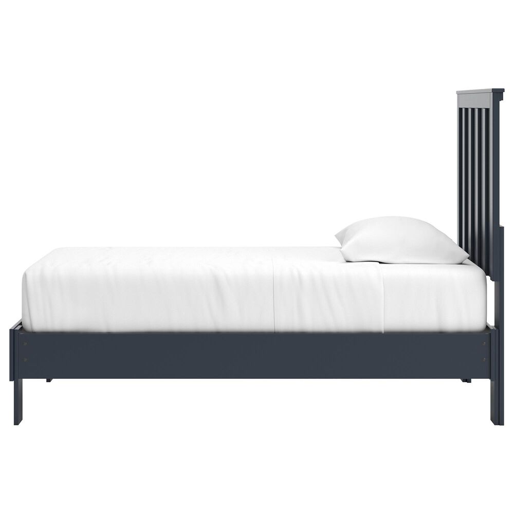 Ashley Simmenfort Twin Platform Bed in Navy Blue, , large