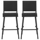 Hearth and Haven Outdoor Rattan Armless Barstool in Dark Brown (Set of 2), , large
