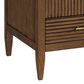James Martin Vanities Myrrin 36" Vanity in Mid-Century Walnut with 3 cm Ethereal Noctis Quartz Top, , large
