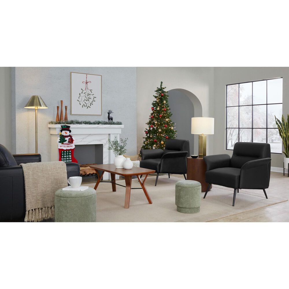 Lumisource Petal Accent Chair in Black, , large
