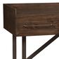 Ashley Starmore 3-Drawer Home Office Desk in Walnut and Dark Bronze, , large