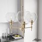 Hunter Xidane 3-Light Chandelier in Alturas Gold, , large