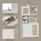 GARVEE 71" Kitchen Pantry Cabinet in White, , large