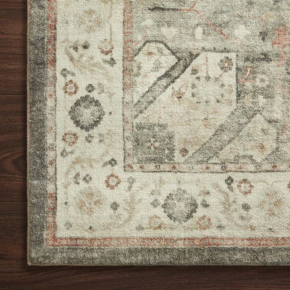 Loloi II Rosette ROS-09 2&#39;6&quot; x 7&#39;6&quot; Sage and Beige Runner, , large