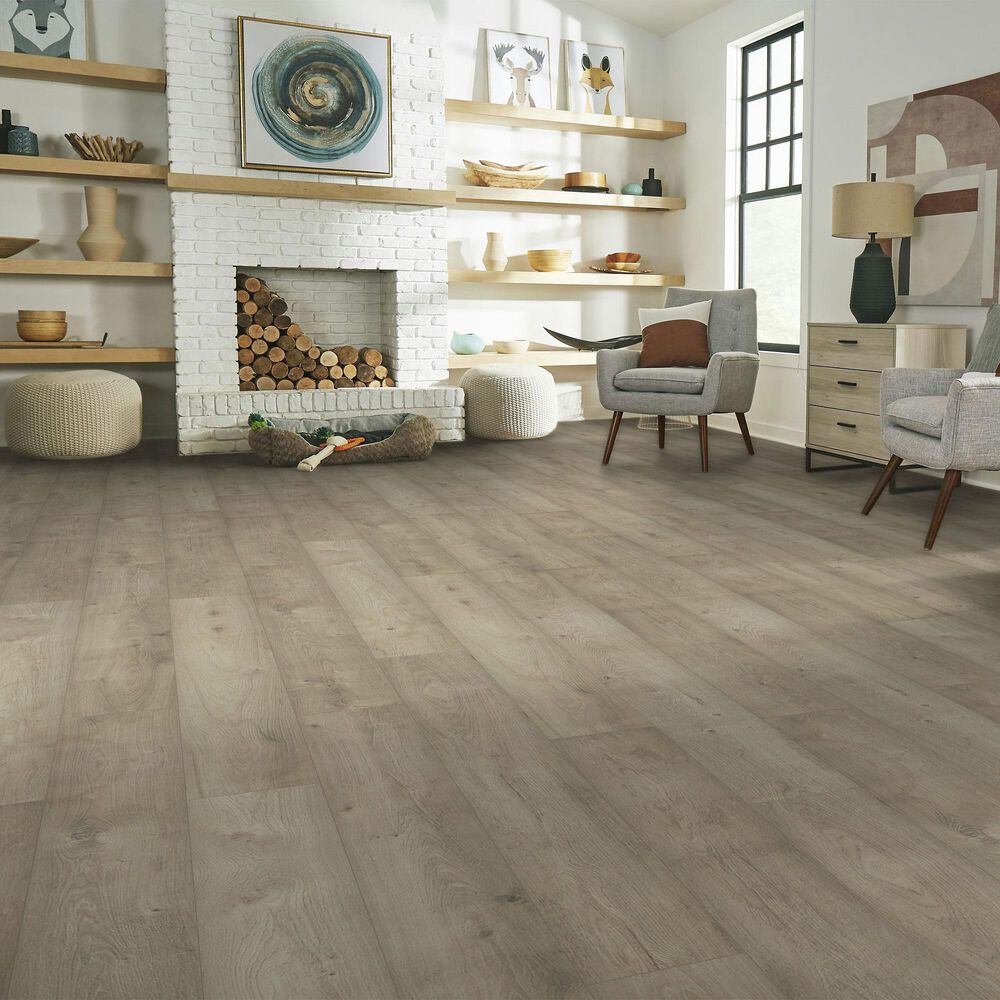 Pergo Norella Veil Dove Gray Oak 7.5&quot; x 54&quot; Laminate, , large