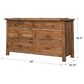 Briarwood LLC Jack and Jill 7 Drawer Dresser in Rustic Hickory Cappuccino, , large