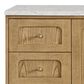 James Martin Vanities Laurent 60" Single Bathroom Vanity in Light Natural Oak with 3 cm Eternal Jasmine Pearl Quartz Top and Rectangular Sink, , large